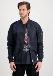 Alpha Industries Bomberjacke MA-1 LW Project R Blau/Dunkelblau