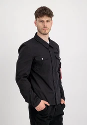 Alpha Industries Hemdjacke Alpha Overshirt Dunkelrot/Schwarz/Hellblau/Blau/Rot/Weiß/Grau/Dunkelblau