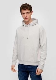 Sweatshirt Kapuzen-Sweatshirt mit Logostickerei Logo
