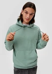 QS Kapuzen-Sweatshirt mit Logostickerei Grün/Hellgrün/Hellblau