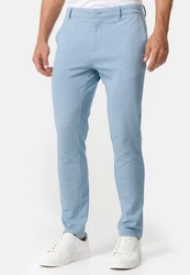 Jeff Anzughose JFEzra elegantes Design Hellblau/Blau