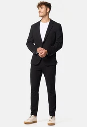 Jeff Anzughose JFEzra elegantes Design Schwarz/Dunkelblau/Dunkelgrau