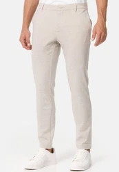 Jeff Anzughose JFEzra elegantes Design Khaki/Grau/Beige/Braun