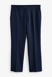 Next Stretch-Hose mit schlichter Vorderseite (1-tlg) Dunkelblau/Blau