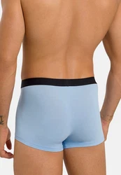 Hanro Retro Boxer Micro Touch Retro Short/Pant - Ohne Eingriff Hellblau/Blau/Grau