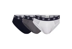 CR7 Slip Herren 3er Pack Blau/Grau/Dunkelblau/Rot