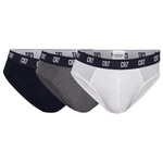 CR7 Slip Herren 3er Pack Blau/Grau/Dunkelblau/Rot