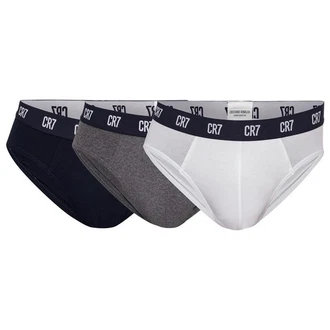 CR7 Slip Herren 3er Pack Blau/Grau/Dunkelblau/Rot CR7 Slip Herren 3er Pack Blau/Grau/Dunkelblau/Rot