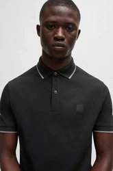 BOSS Shirt 'Passertip' Schwarz/Grau/Dunkelgrau