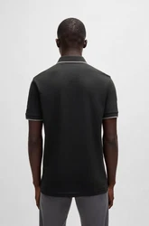 BOSS Shirt 'Passertip' Schwarz/Grau/Dunkelgrau