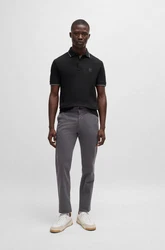 BOSS Shirt 'Passertip' Schwarz/Grau/Dunkelgrau
