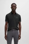 BOSS Shirt 'Passertip' Schwarz/Grau/Dunkelgrau