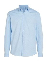 Langarmhemd POPLIN LEAF PRINT SLIM SHIRT