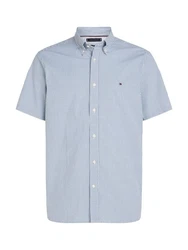 Tommy Hilfiger Kurzarmhemd FLEX MULTI STRIPE RF SHIRT Hellblau/Blau/Dunkelblau