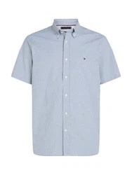 Tommy Hilfiger Kurzarmhemd FLEX MULTI STRIPE RF SHIRT Hellblau/Blau/Dunkelblau
