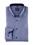 OLYMP Businesshemd Luxor modern fit Dunkelblau/Blau/Grau