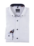 OLYMP Businesshemd Luxor modern fit Creme/Weiß/Dunkelblau