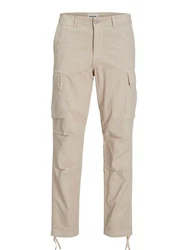 Jack & Jones Cargohose JPSTACE JJTUCKER CARGO AMA NOOS Khaki/Beige