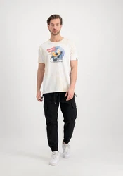 Alpha Industries T-Shirt Nose Art Creme/Gelb/Weiß/Beige