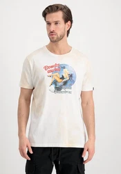 Alpha Industries T-Shirt Nose Art Creme/Gelb/Weiß/Beige