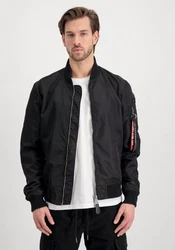 Alpha Industries Bomberjacke MA-1 LW Project R Schwarz/Dunkelrot/Rot/Hellblau