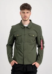 Alpha Industries Hemdjacke Alpha Overshirt Dunkelgrün/Grün/Khaki