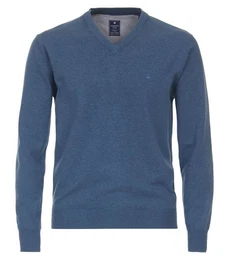 V-Ausschnitt-Pullover mit V-Ausschnitt