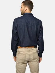Babista Langarmhemd Stilavest blau/dunkelblau