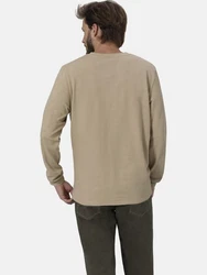 Babista Langarmshirt FIOREVANTI mit Knopfleiste Khaki/Beige/Braun