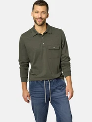 Babista Langarm-Poloshirt FIOREZONTO grün/oliv