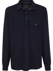 Babista Langarm-Poloshirt FIOREZONTO Dunkelblau/Lila/Blau/Rot