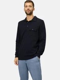 Langarm-Poloshirt FIOREZONTO mit elastischem Bndchen