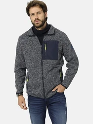 Babista Jacke FIORELONI mit Reißverschlusstasche Dunkelblau/Grau/Dunkelgrau/Hellgrau/Gelb