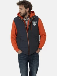 Steppweste FIOREVERTA mit Patch & Stickerei