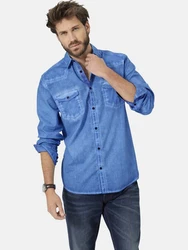 Babista Langarmhemd Hemd LUNINI Hellblau/Blau