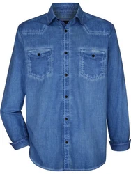 Babista Langarmhemd Hemd LUNINI Hellblau/Blau