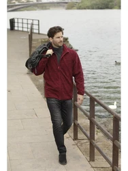 Babista Fleecejacke FLOREVERTO mit praktischem Zipper dunkelrot