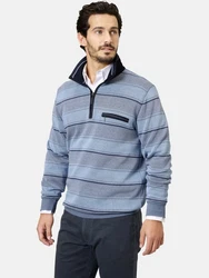 Babista Sweatshirt LUCIVEROZI blau/hellblau gestreift