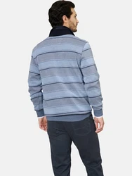 Babista Sweatshirt LUCIVEROZI blau/hellblau gestreift