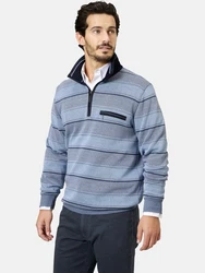 Babista Sweatshirt LUCIVEROZI blau/hellblau gestreift