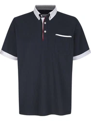Babista Poloshirt FIOREZZENTO Rot/Dunkelrot/Dunkelblau/Grau