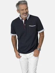 Babista Poloshirt FIOREZZENTO Rot/Dunkelrot/Dunkelblau/Grau