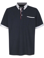 Babista Poloshirt FIOREZZENTO Rot/Dunkelrot/Dunkelblau/Grau
