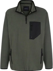 Babista Fleece-Sweatshirt BELLAZONTI mit Reißverschluss oliv