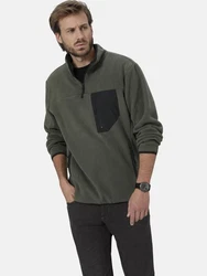 Babista Fleece-Sweatshirt BELLAZONTI mit Reißverschluss oliv