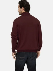 BABISTA Rollkragenpullover JOLIETTO dunkelrot melange