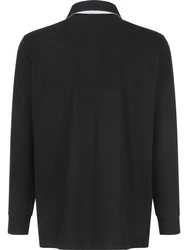 Babista Langarm-Poloshirt TESSELLO schwarz