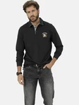Babista Langarm-Poloshirt TESSELLO schwarz