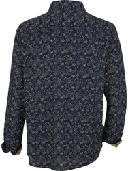 Babista Langarmhemd Hemd MILANTARA blau/blau gemustert