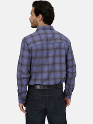 Babista Langarmhemd Hemd MILANTARA blau/royal blau kariert